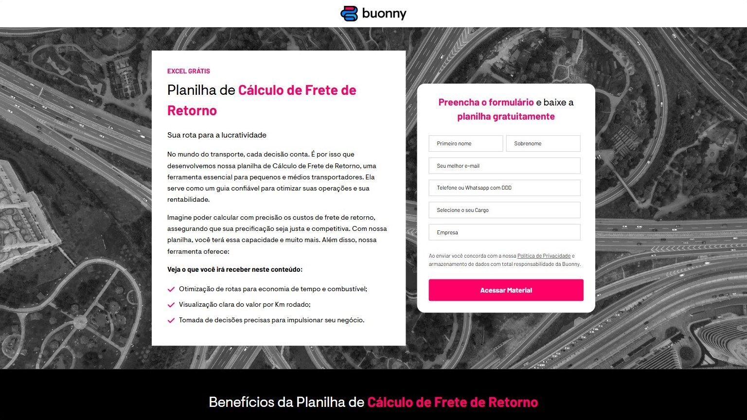 Cálculo de Frete de Retorno